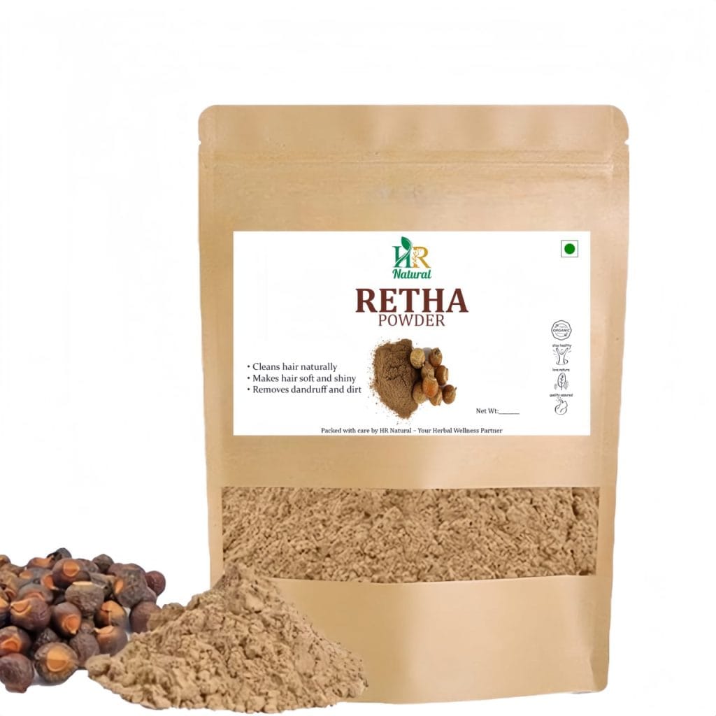 HR Natural Reetha Powder – Herbal Cleanser for Hair & Skin