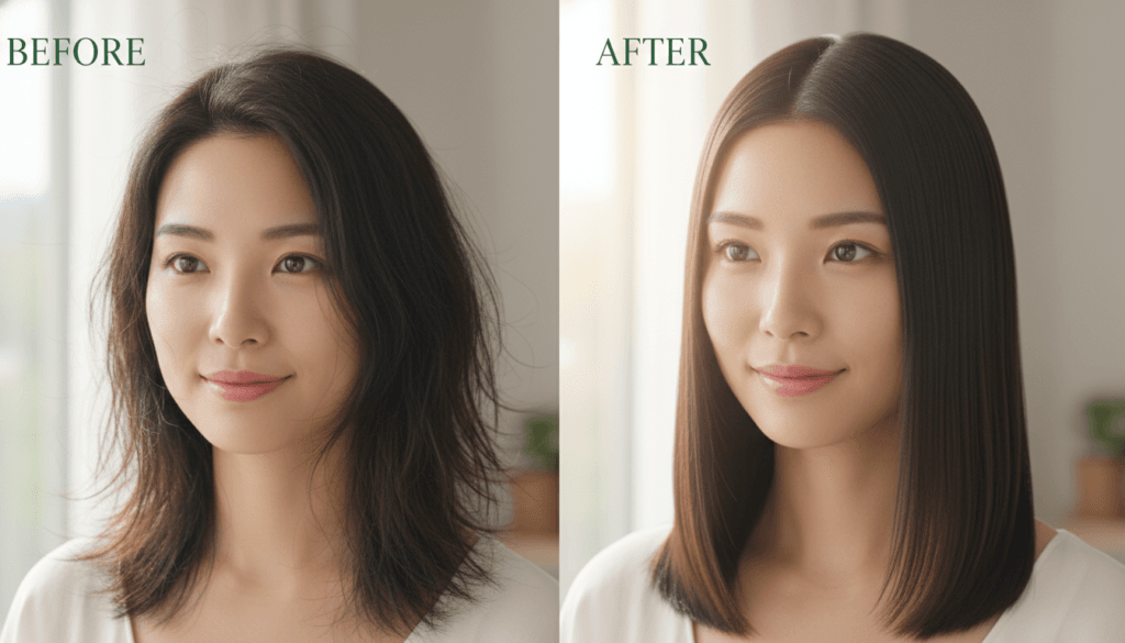 HR Natural Herbal Hair oil Before After Results